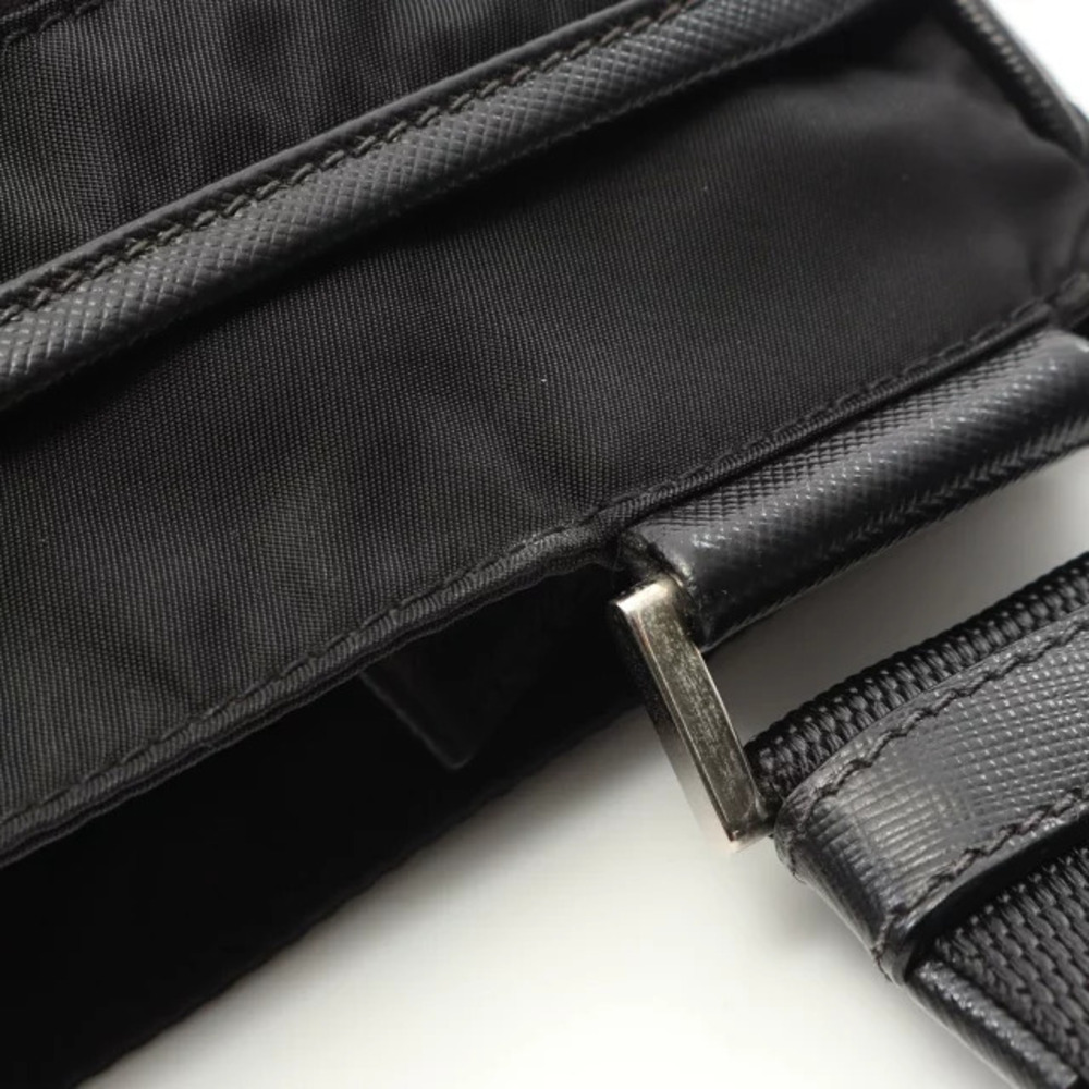 Prada Shoulder Bag Saffiano Leather Black - Picture 5 of 8